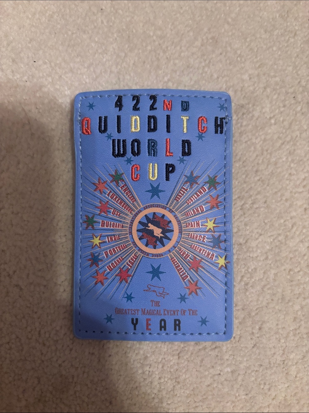 Harry potter Quidditch World Cup card holder